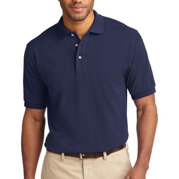 Tall Heavyweight Cotton Pique Polo Thumbnail